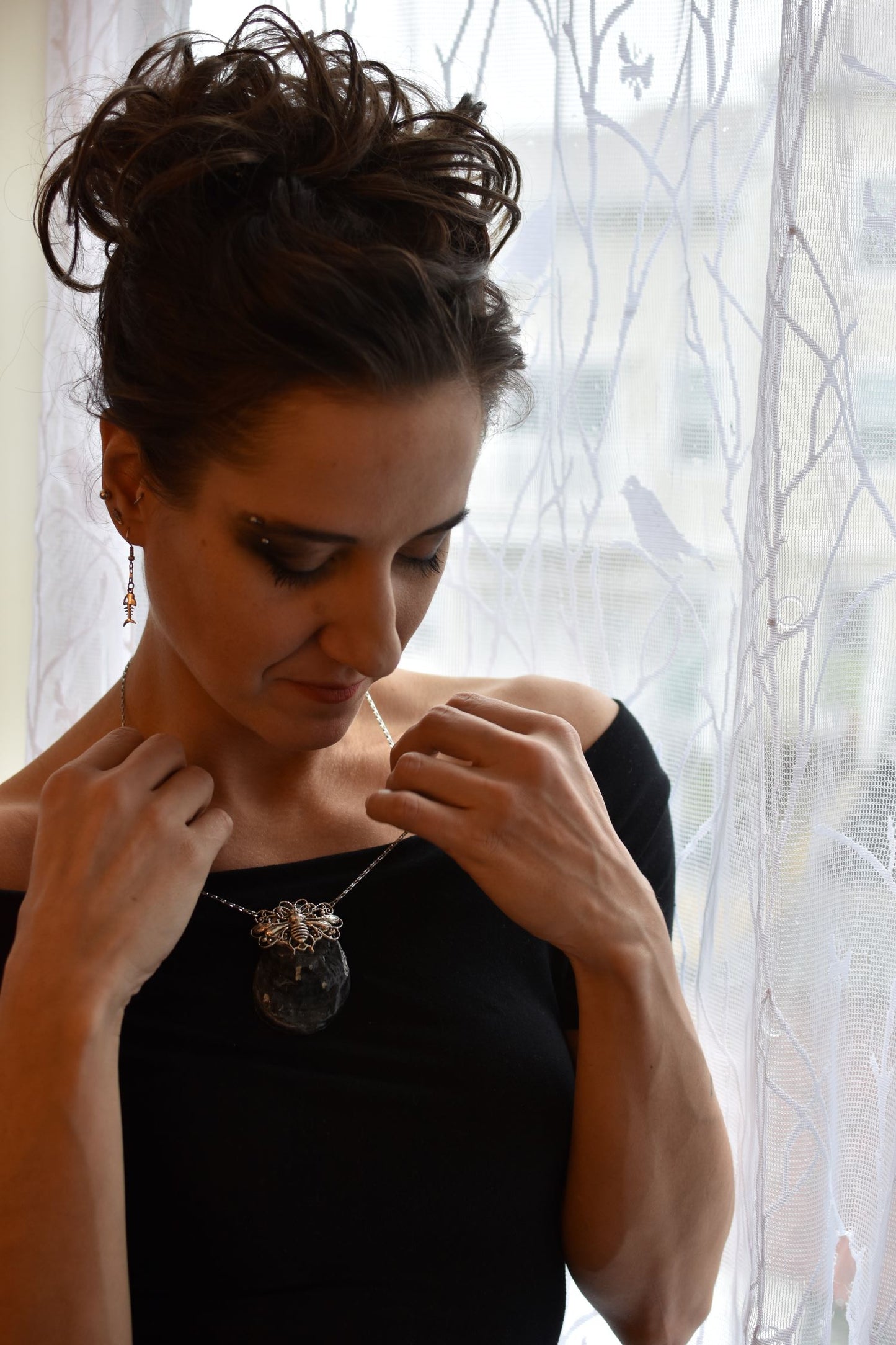 Bug Out Filigree Necklace