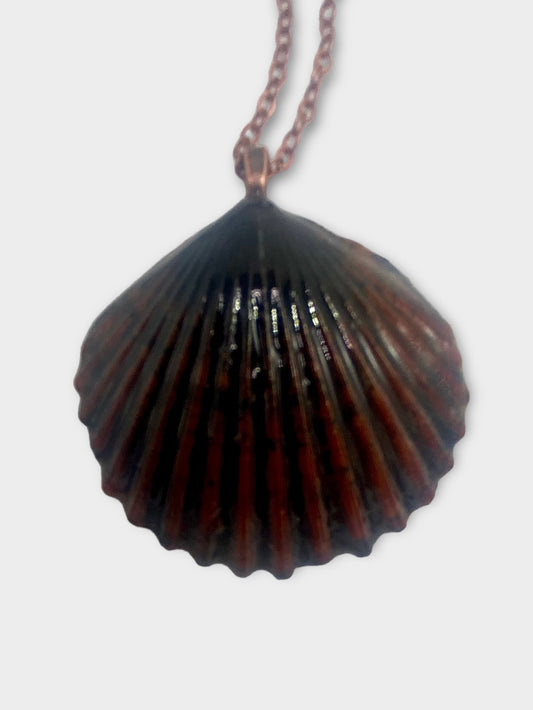 Crimson Scallop Necklace
