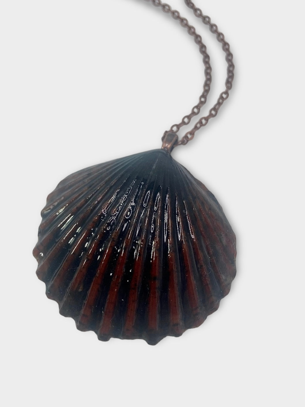 Crimson Scallop Necklace