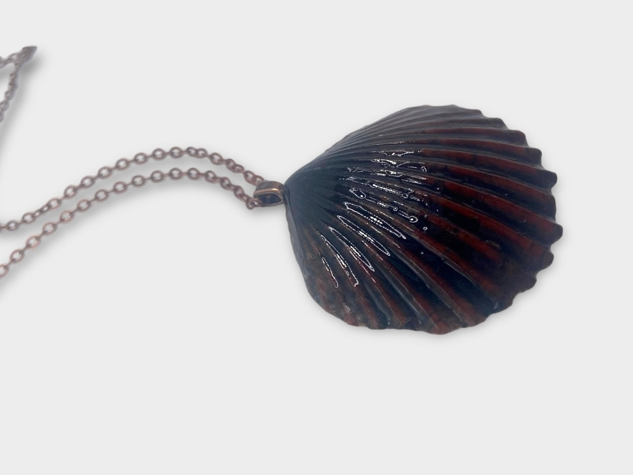 Crimson Scallop Necklace