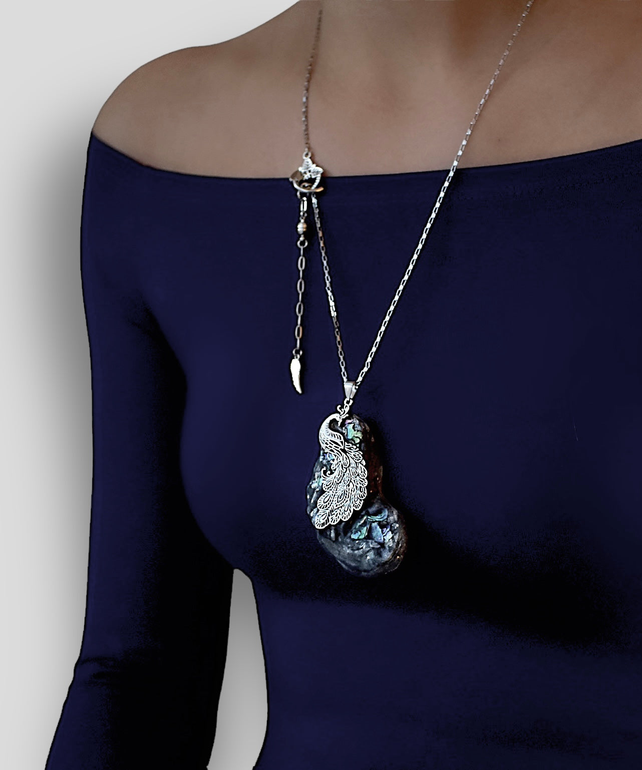 Perfect Peacock Pendant Necklace