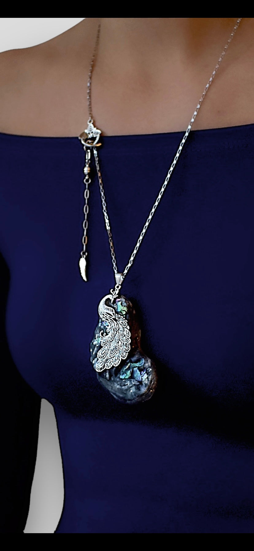 Perfect Peacock Pendant Necklace