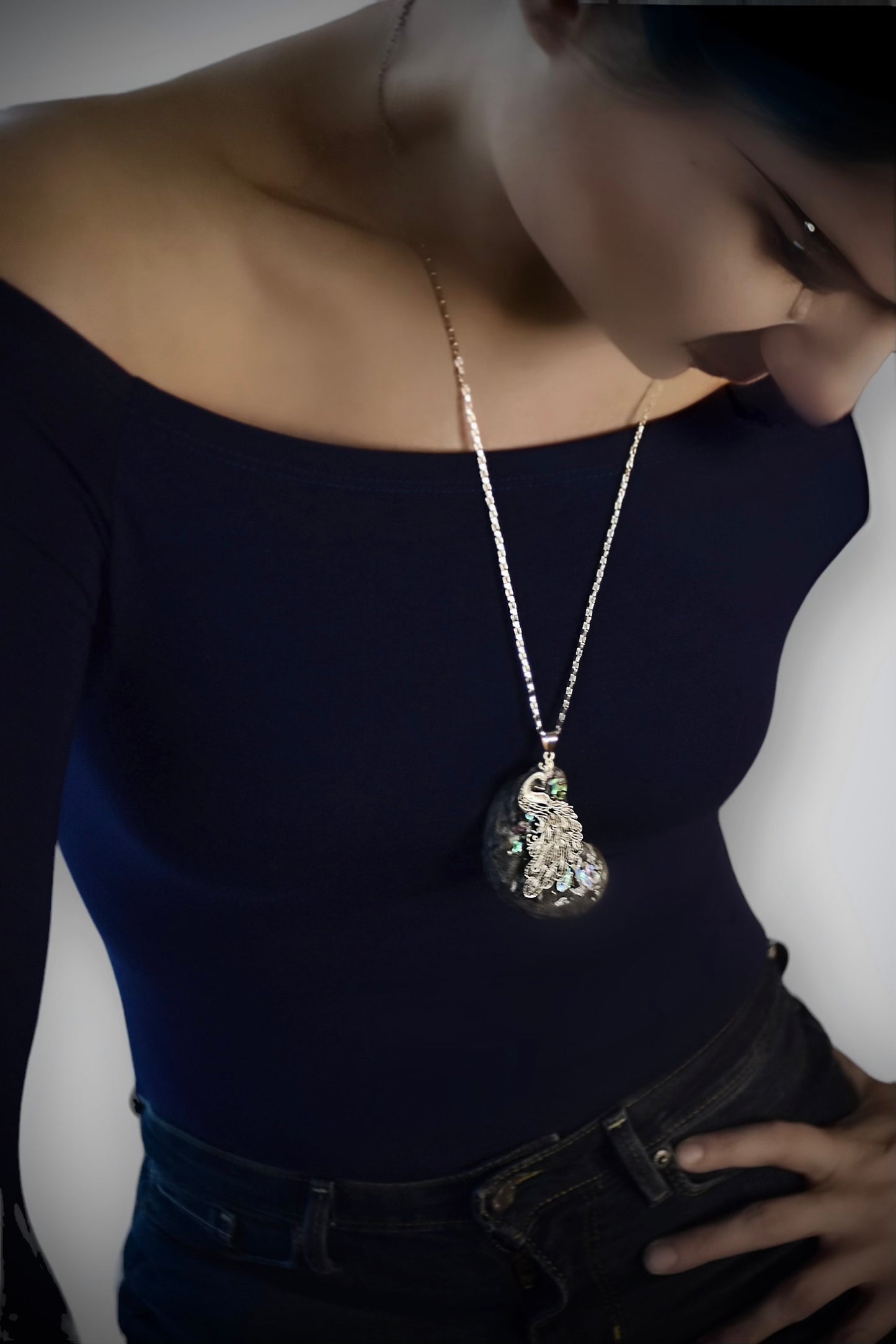 Perfect Peacock Pendant Necklace