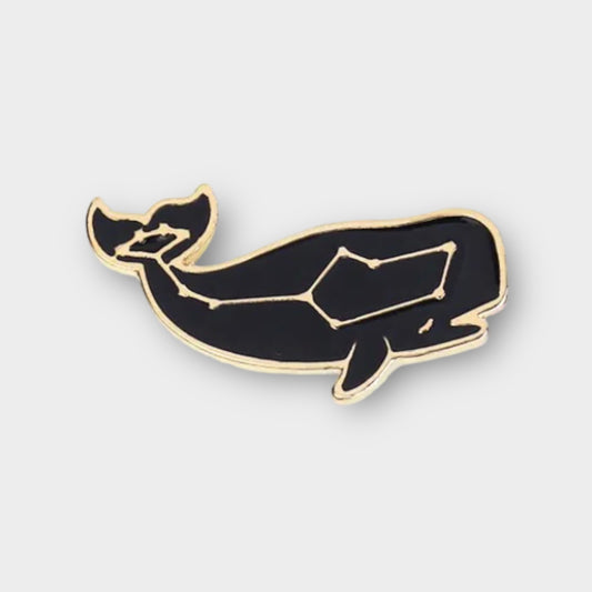 Star-Crossed Whale Pin
