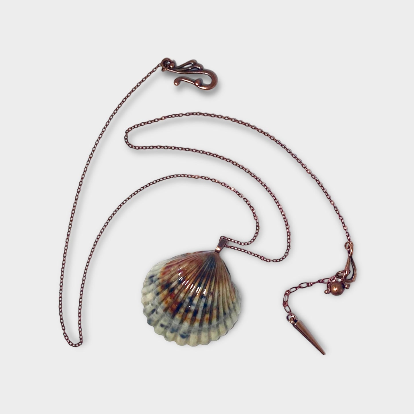 Calico Scallop Necklace