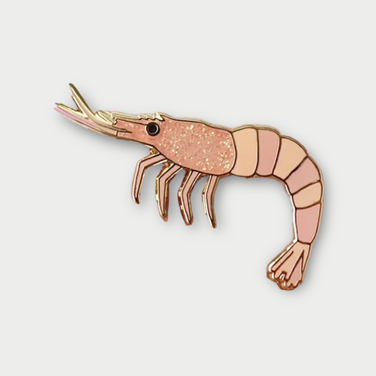 Pretty in Pink Prawn Pin