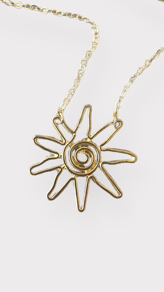 Sun Silhouette Necklace