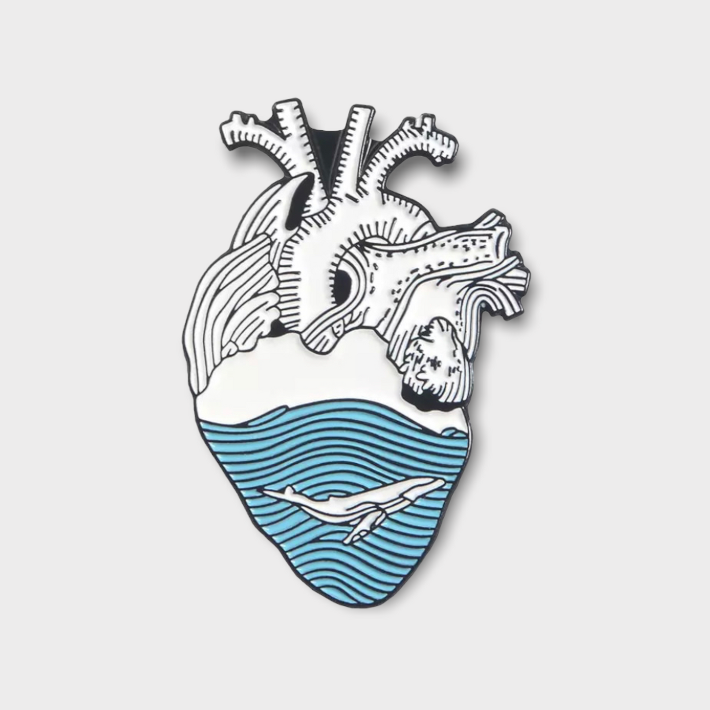 I 🤍 Whales Pin