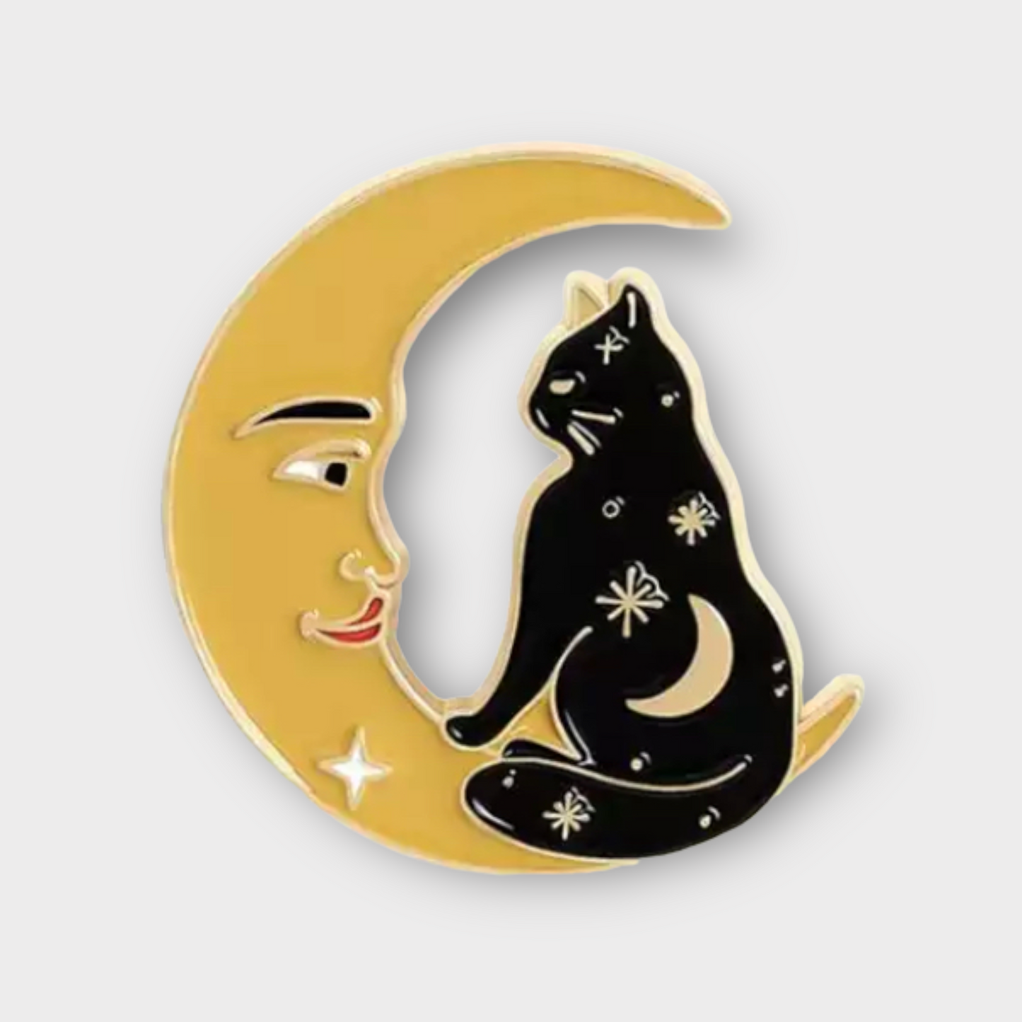 Cat in the Moon Pin