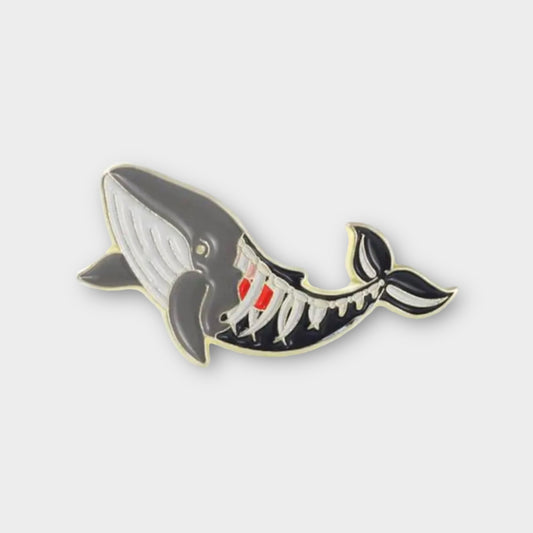 Sea Through Whale Pin