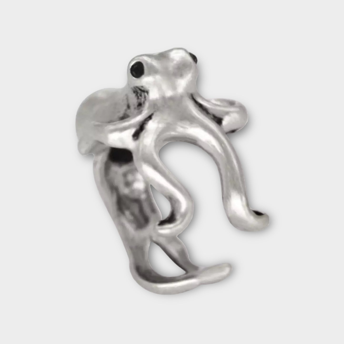 3D Octo Ring: Silver